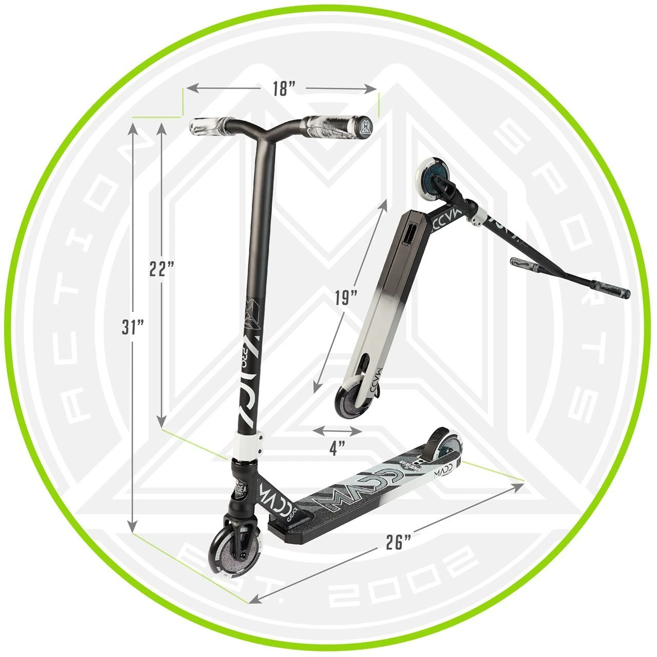 Madd Kick Pro V5 Stunt Scooter - Black/Silver 12 Madd Kick Pro V5 Stunt Scooter - Black/Silver - Image 10