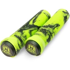 MGP 150mm Swirl Grind Scooter Grips - Green/Black