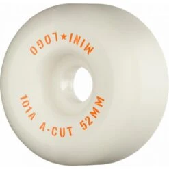 Mini Logo A-Cut 2 101a Skateboard Wheels - White 52mm (Pack Of 4)