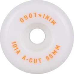 Mini Logo A-Cut 2 101a Skateboard Wheels - White 55mm -Online Sports Store MIN 322 AC2 WHE WHT 55MM 1 2b39
