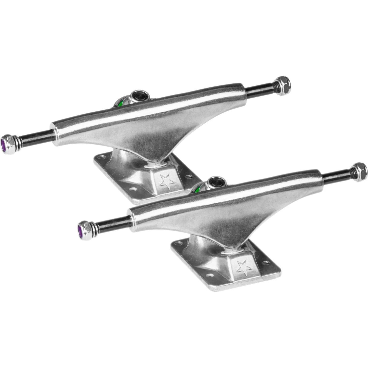 Mini Logo Skateboard Trucks W/84a Bushings - Raw 7.13'' 3 Mini Logo Skateboard Trucks W/84a Bushings - Raw 7.13''
