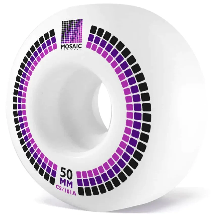 Mosaic Classic Skateboard Wheels - 50mm 4 Mosaic Classic Skateboard Wheels - 50mm - Image 2