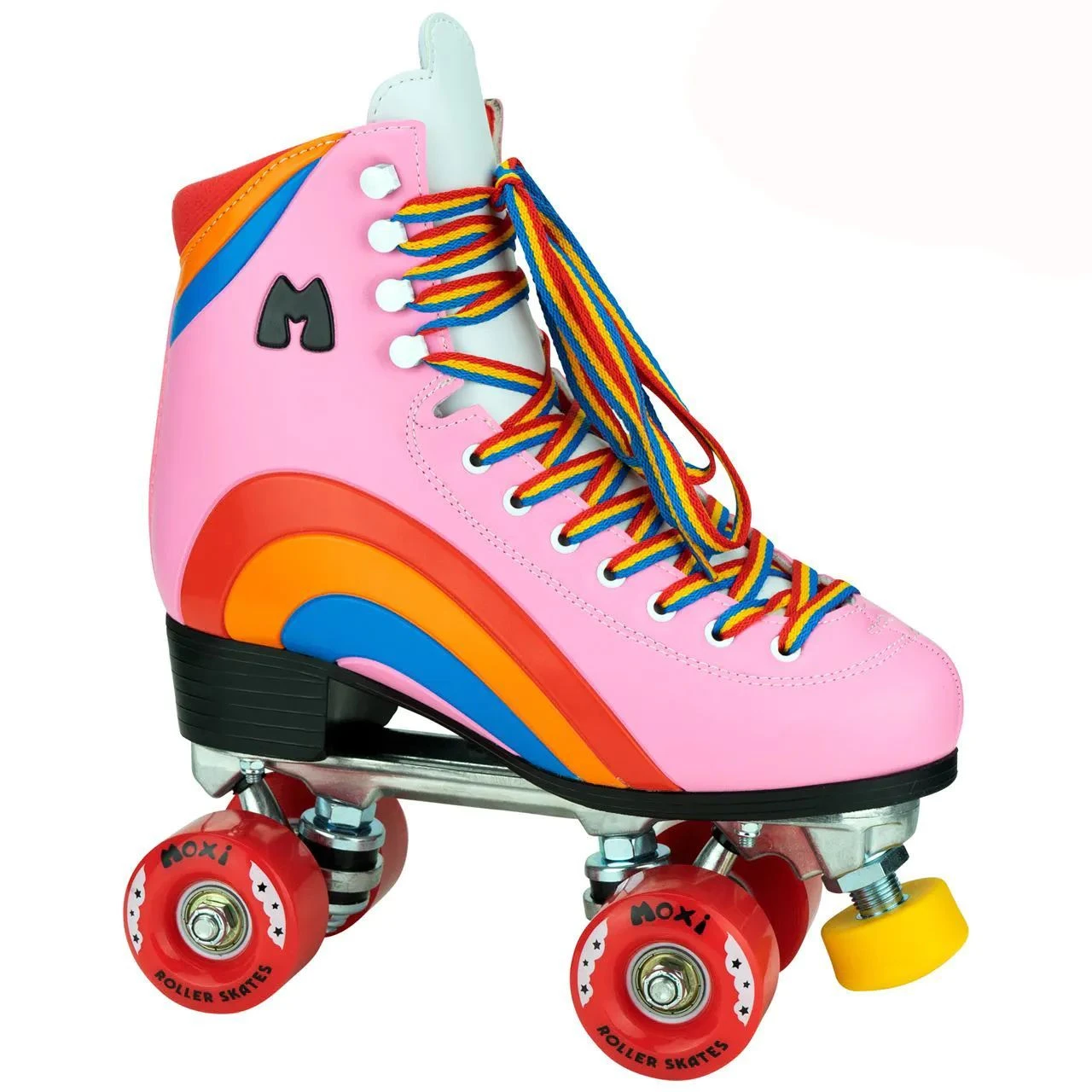 Moxi Rainbow Quad Roller Skates - Bubble Gum Pink 3 Moxi Rainbow Quad Roller Skates - Bubble Gum Pink