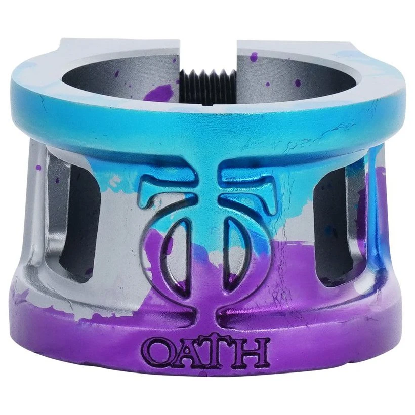 Oath Cage V2 HIC/IHC Scooter Collar Clamp - Blue/Purple Titanium 4 Oath Cage V2 HIC/IHC Scooter Collar Clamp - Blue/Purple Titanium - Image 2
