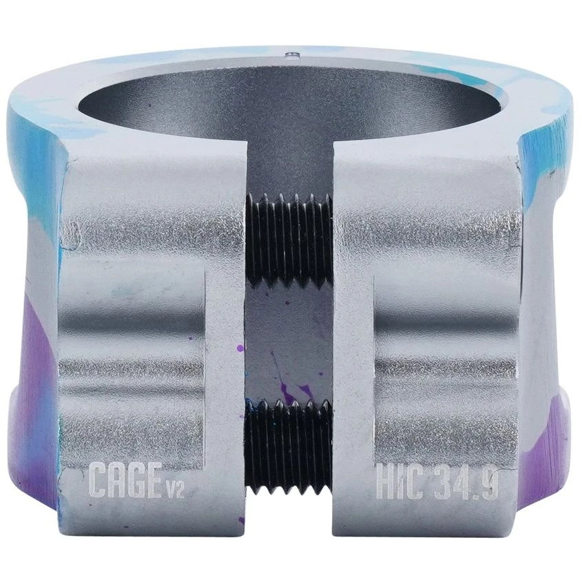 Oath Cage V2 HIC/IHC Scooter Collar Clamp - Blue/Purple Titanium 7 Oath Cage V2 HIC/IHC Scooter Collar Clamp - Blue/Purple Titanium - Image 5