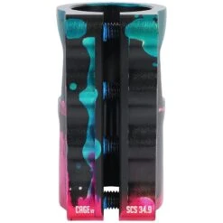 Oath Cage V2 SCS Scooter Clamp - Green/Pink Black -Online Sports Store OAT 620 CV2 SCS CLA GPB 4 107b