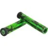 Oath Bermuda Marble Scooter Grips - Green/Black Marble