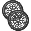 Oath Stalker Forged Alloy Core Scooter Wheels (Pair) 115mm - Anodised Satin Black -Online Sports Store OAT 918 STA WHE 115 ASB 00 761a