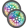 Oath Stalker Forged Alloy Core Scooter Wheels (Pair) 115mm - Neochrome -Online Sports Store OAT 918 STA WHE 115 NEO 00 d865