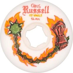 OJ Elite Hardline Chris Russell Skateboard Wheels - White 56mm -Online Sports Store OJW 522 HAR RUS WHE WHT 56 0 4ead