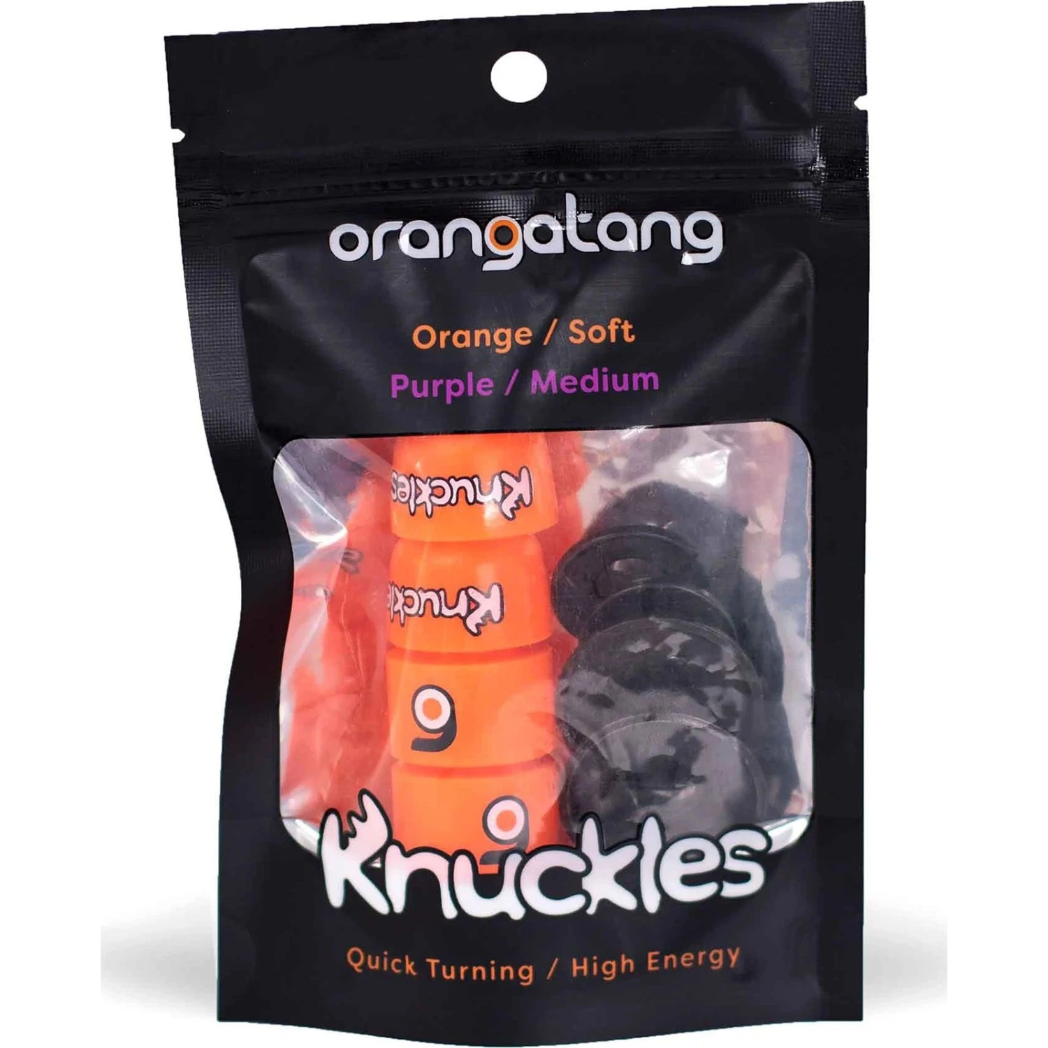 Orangatang Knuckle Bushings - Orange 7 Orangatang Knuckle Bushings - Orange - Image 5