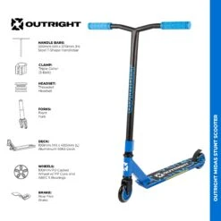 Outright Midas Stunt Scooter - Blue -Online Sports Store OTR 2021 MID SCO BLU 7A e84b