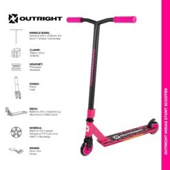 Outright Midas Stunt Scooter - Hot Pink 21 Outright Midas Stunt Scooter - Hot Pink -Online Sports Store OTR 2021 MID SCO HPK 7A 4ae5