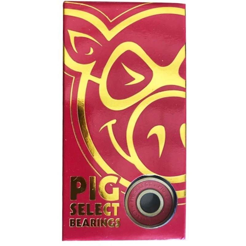 Pig Wheels Select Skateboard Bearings (Pack Of 8) 3 Pig Wheels Select Skateboard Bearings (Pack Of 8)