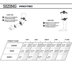Pro-Tec Street Knee Pads - Black -Online Sports Store Padsets Protec Size Guide 2022 6aeb 6
