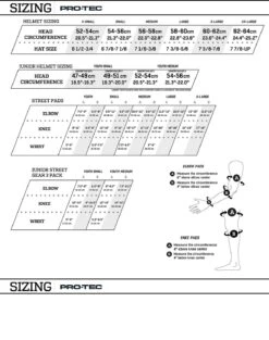 Pro-Tec Jr Classic Fit Certified Helmet - Matte Metallic Blue -Online Sports Store Protec Size Guide New 35cf