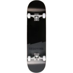 Rampage Plain Third Complete Skateboard - Black 8"