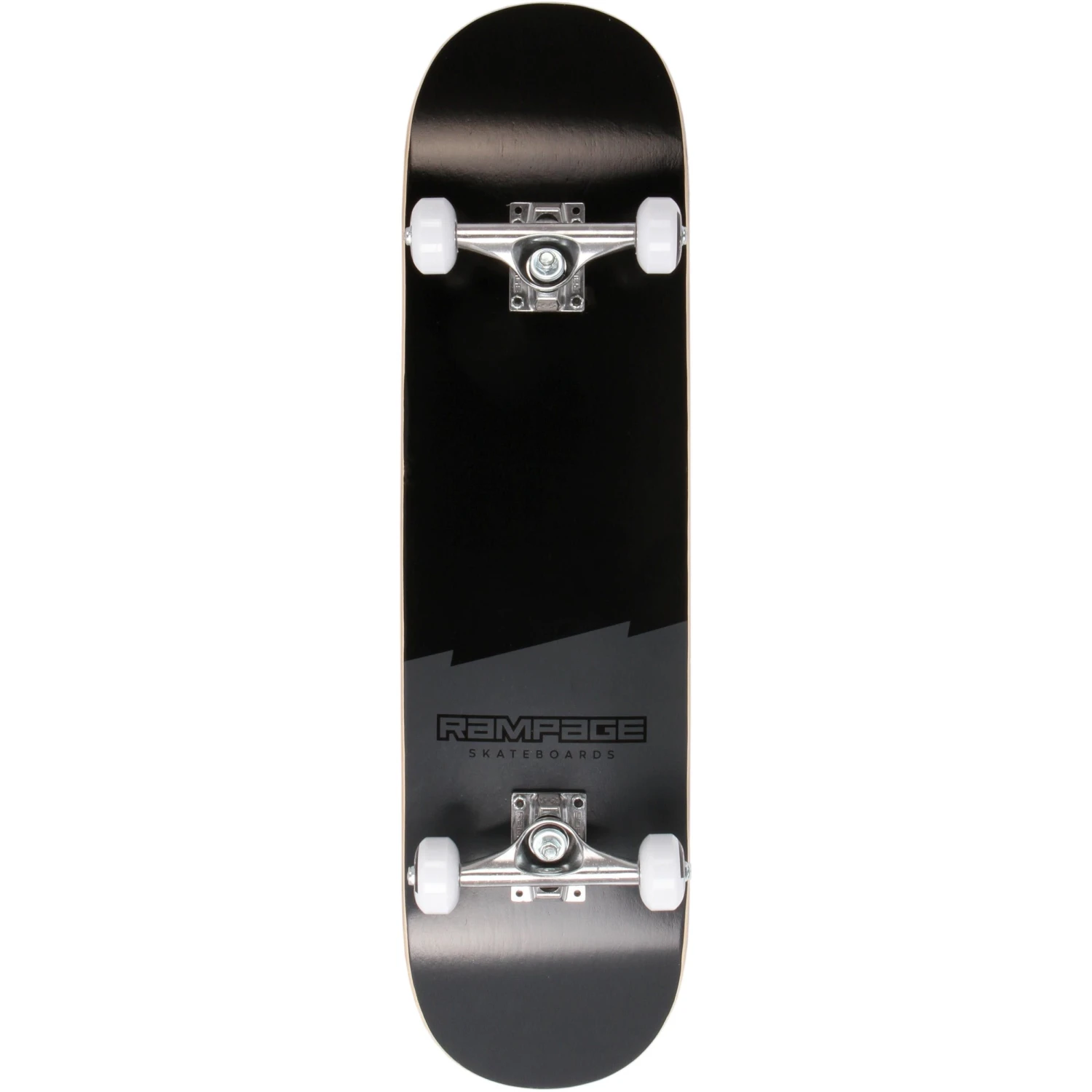 Rampage Plain Third Complete Skateboard - Black 8" 3 Rampage Plain Third Complete Skateboard - Black 8"