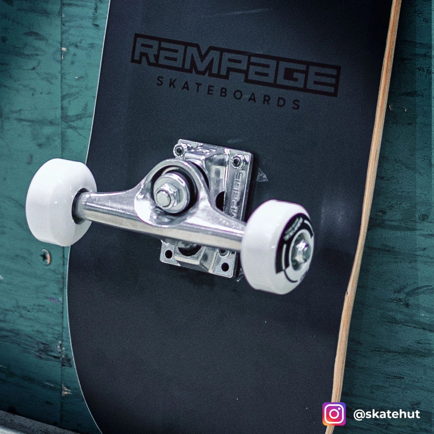 Rampage Plain Third Complete Skateboard - Black 8" 5 Rampage Plain Third Complete Skateboard - Black 8" - Image 3