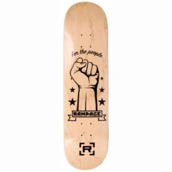 Rampage FTP Skateboard Deck - Natural 8.25''