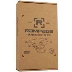 Rampage Rasp Skateboard Trucks - Black 5'' 21 Rampage Rasp Skateboard Trucks - Black 5'' -Online Sports Store RAM 2020 SKA TRU BLK 5 58 1333