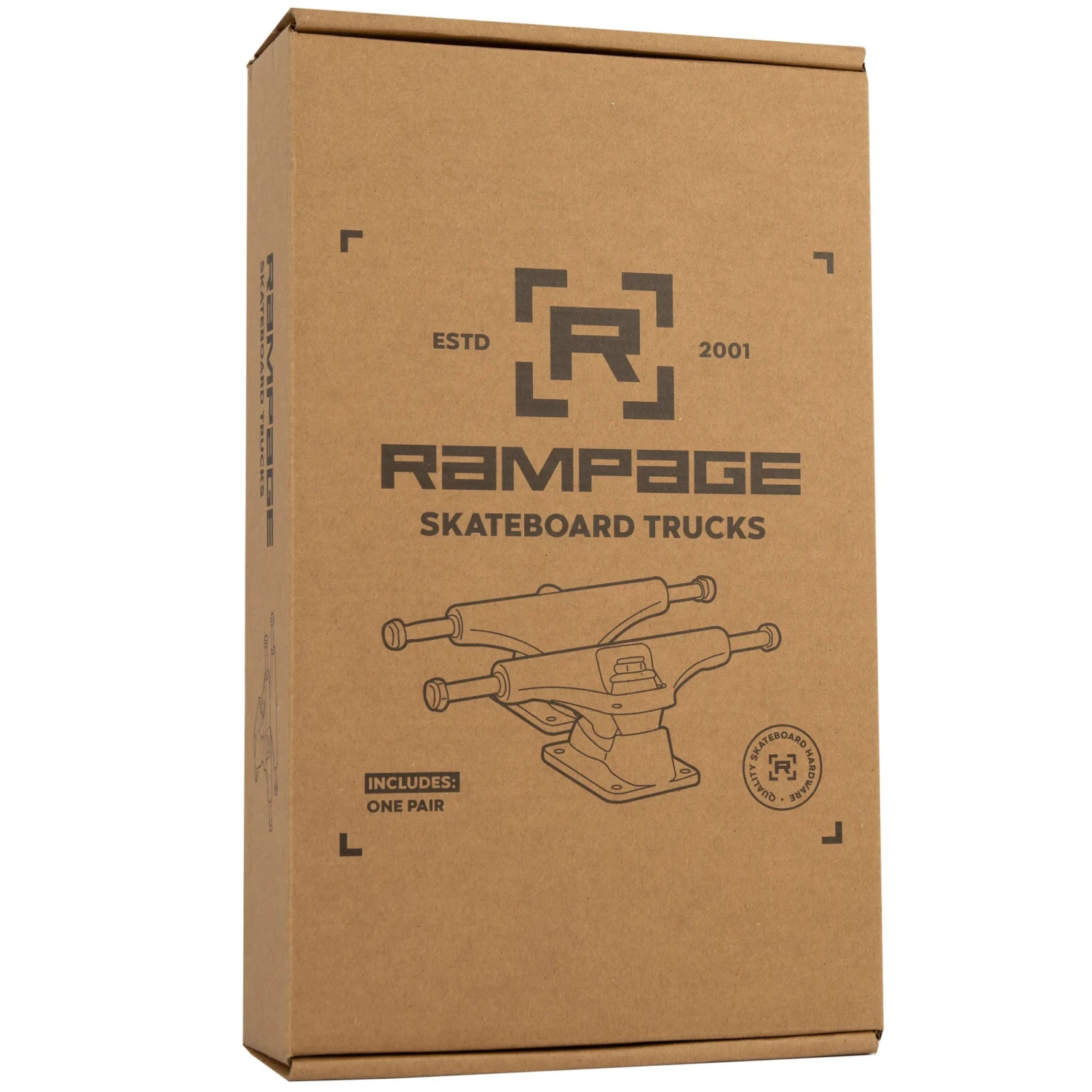 Rampage Rasp Skateboard Trucks - Fire Red 5'' 12 Rampage Rasp Skateboard Trucks - Fire Red 5'' - Image 10