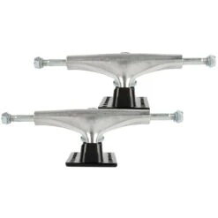 Rampage Rasp Skateboard Trucks - Silver/Black 5''