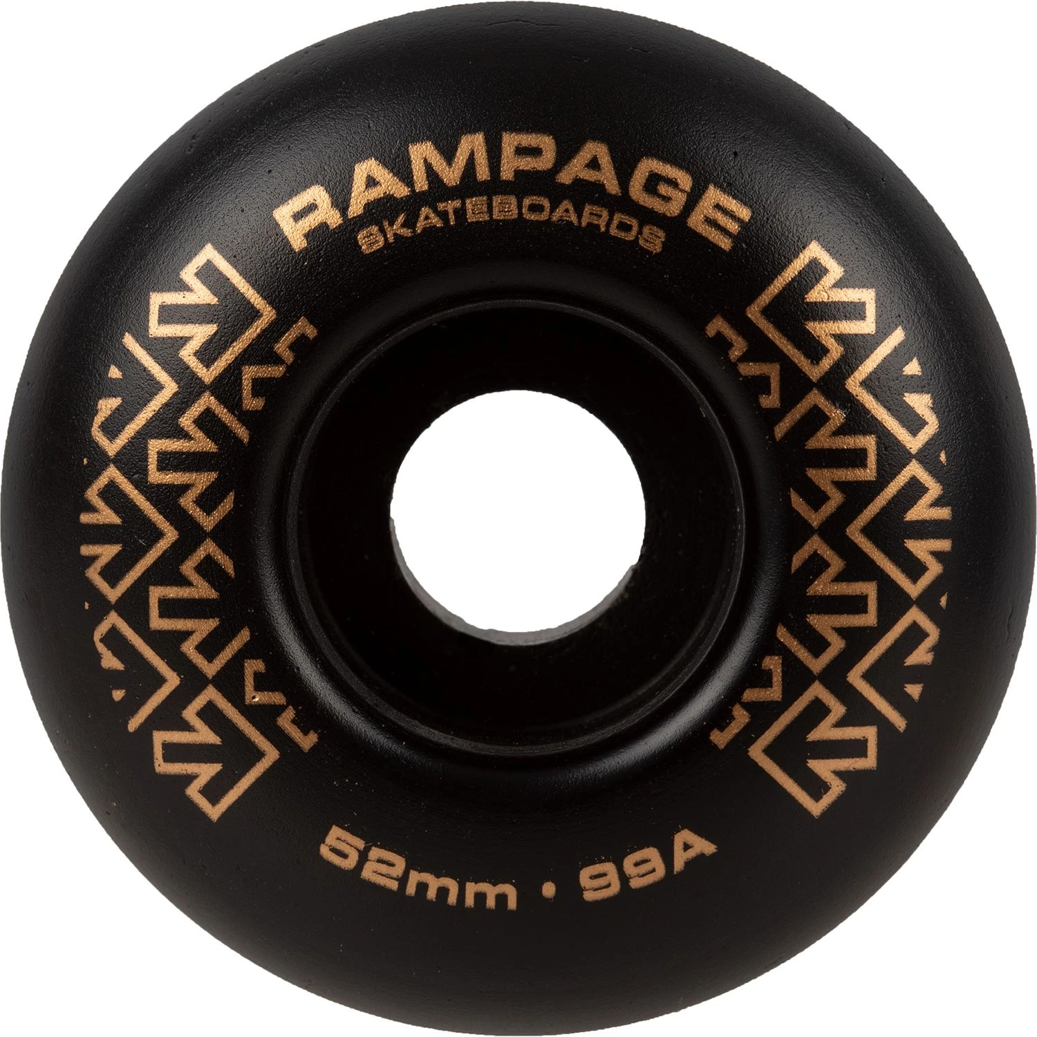Rampage 99A Skateboard Wheels Black/Gold - 52 X 31mm 4 Rampage 99A Skateboard Wheels Black/Gold - 52 X 31mm - Image 2