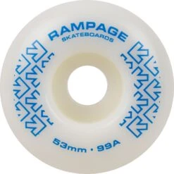 Rampage 99A 53mm Skateboard Wheels - White/Blue 6 Rampage 99A 53mm Skateboard Wheels - White/Blue -Online Sports Store RAM 2021 5331 99A WHE WBL 0 e497