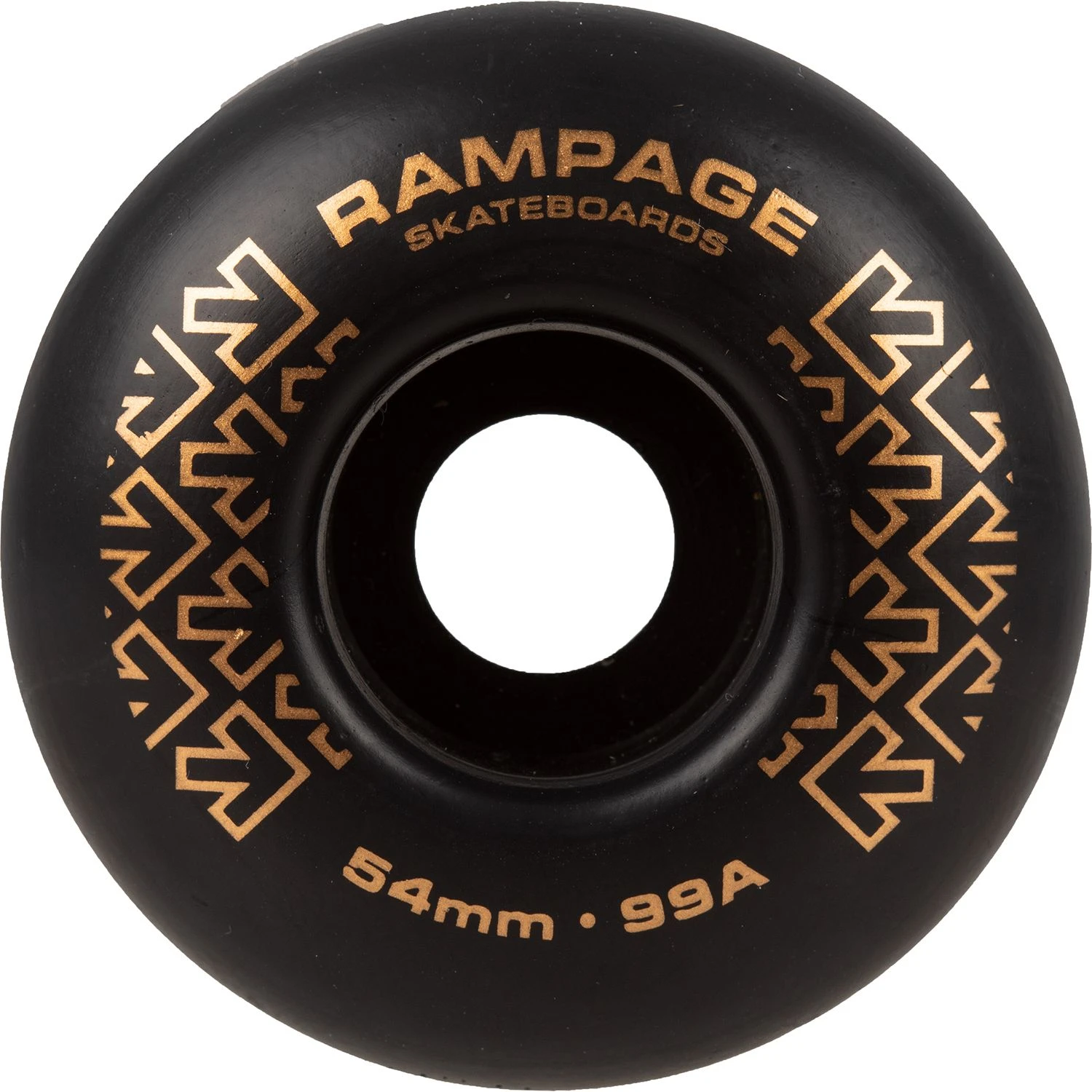 Rampage 99A Skateboard Wheels Black/Gold - 54 X 32mm 4 Rampage 99A Skateboard Wheels Black/Gold - 54 X 32mm - Image 2