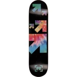Rampage Tie Dye Arrows Skateboard Deck 8.25''