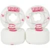Ricta Faccini Orbital Naturals Skateboard Wheels 52mm - White/Metallic Red