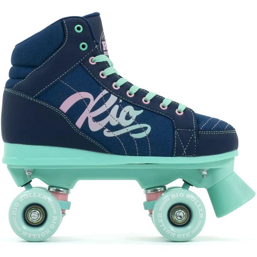 Rio Roller Lumina Quad Roller Skates - Navy/Green 4 Rio Roller Lumina Quad Roller Skates - Navy/Green - Image 2