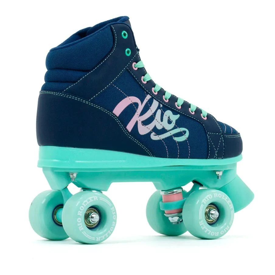 Rio Roller Lumina Quad Roller Skates - Navy/Green 5 Rio Roller Lumina Quad Roller Skates - Navy/Green - Image 3