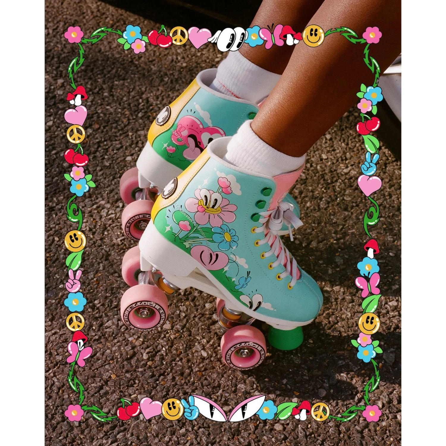 Rio Roller Artist Series Quad Roller Skates - Hattie 6 Rio Roller Artist Series Quad Roller Skates - Hattie - Image 4