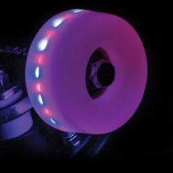 Rio Roller Light Up Quad Roller Skate Wheels 58mm - Frost Pink -Online Sports Store RIO 115 LIG WHE PIN 1 affc