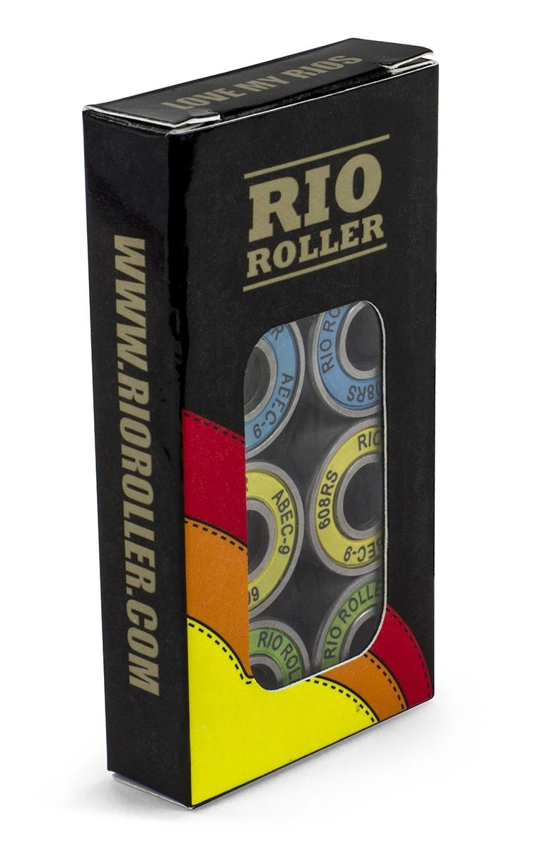 Rio Roller Precision ABEC 9 Skate Bearings (Pack Of 16) 2 Rio Roller Precision ABEC 9 Skate Bearings (Pack Of 16)