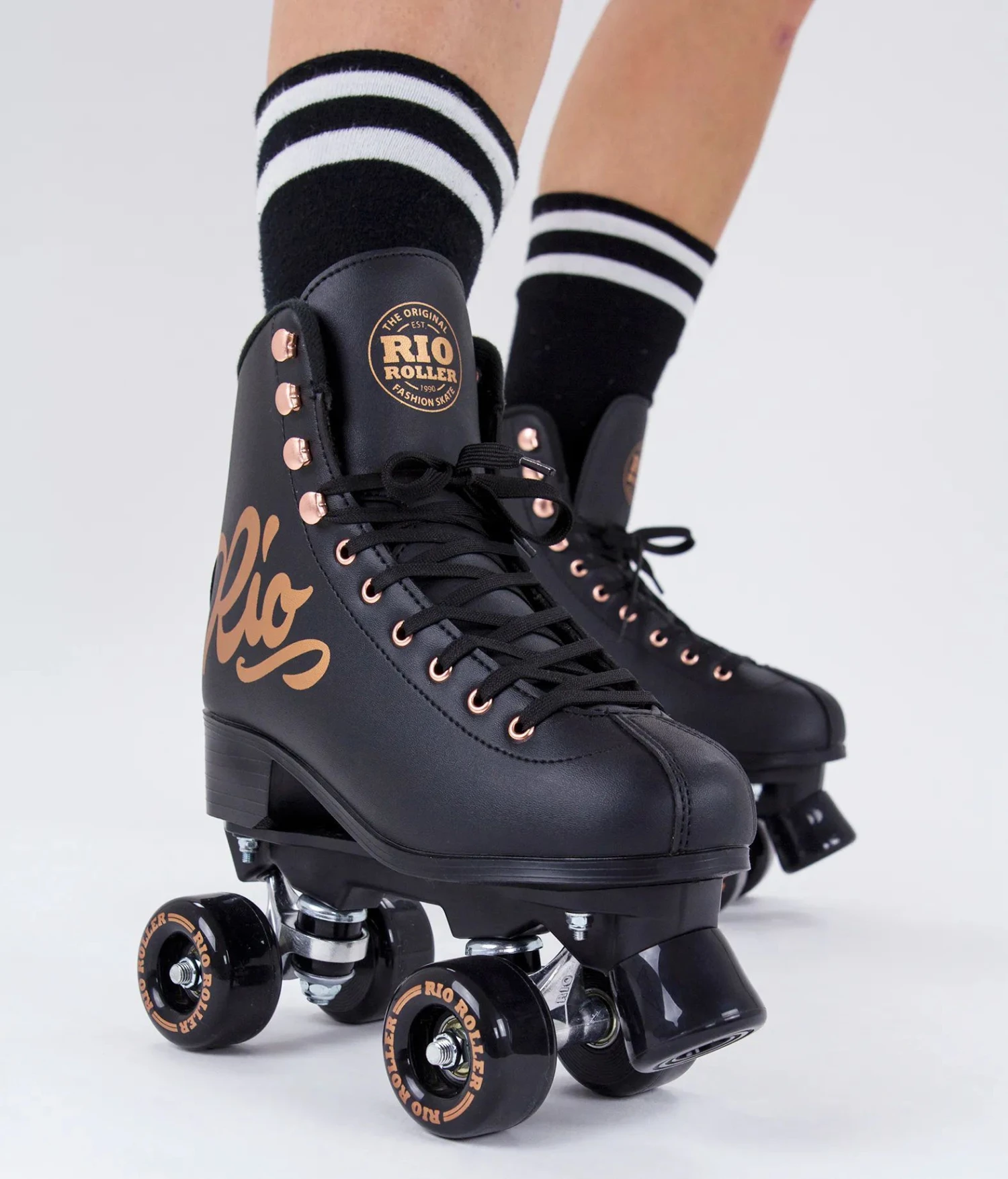 Rio Roller Rose Quad Roller Skates - Black 5 Rio Roller Rose Quad Roller Skates - Black - Image 3