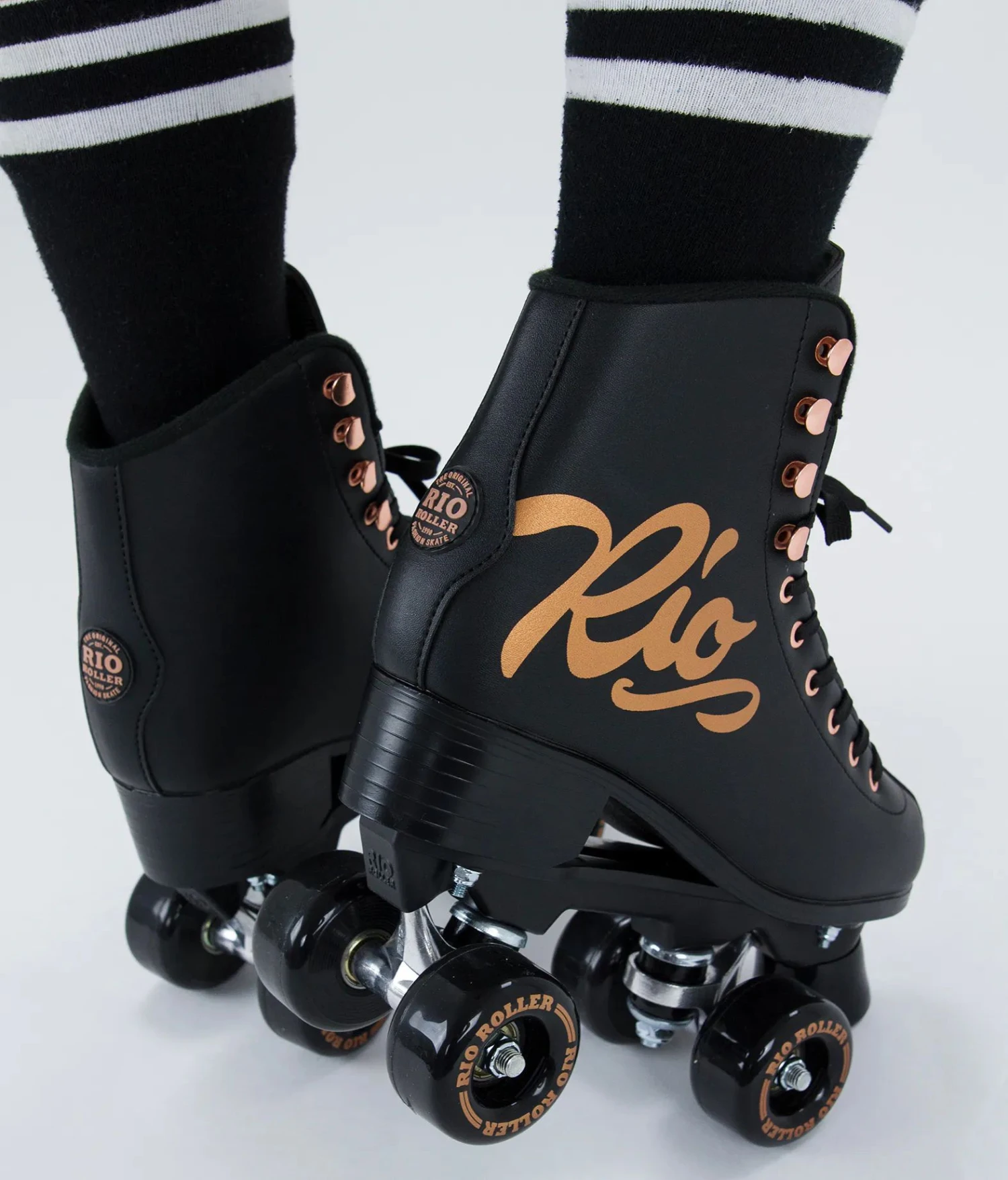 Rio Roller Rose Quad Roller Skates - Black 6 Rio Roller Rose Quad Roller Skates - Black - Image 4