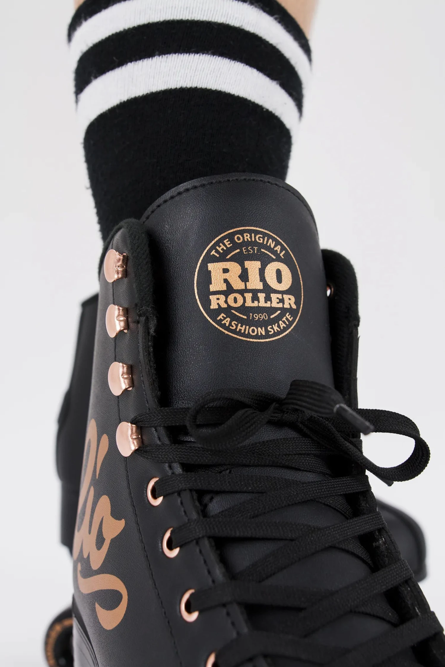 Rio Roller Rose Quad Roller Skates - Black 7 Rio Roller Rose Quad Roller Skates - Black - Image 5