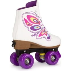 Rookie Butterfly Adjustable Roller Skates - White -Online Sports Store ROO 1021 BUT ADJ SKA WHI 2 50a2