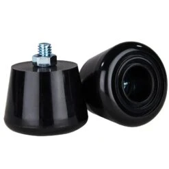 Rookie All Star Roller Skate Toe Stops - Black (2-Pack)