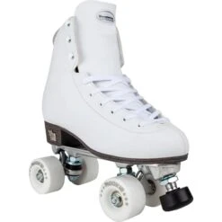 Rookie Artistic Quad Roller Skates - White