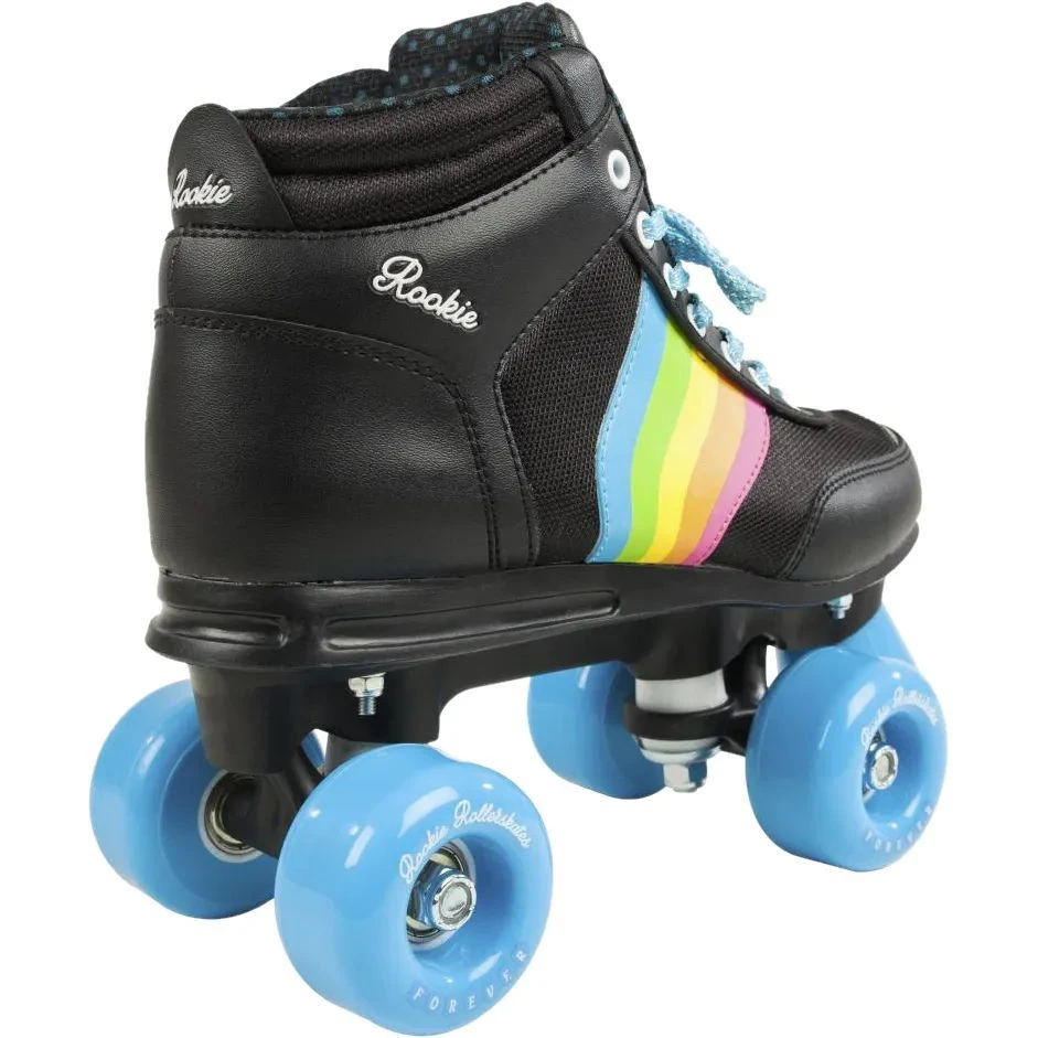 Rookie Forever Rainbow Quad Roller Skates - Black 5 Rookie Forever Rainbow Quad Roller Skates - Black - Image 3