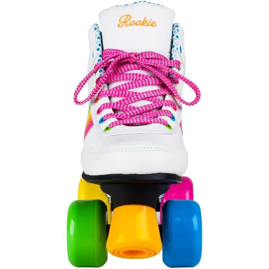 Rookie Forever Rainbow Quad Roller Skates - White 5 Rookie Forever Rainbow Quad Roller Skates - White - Image 3