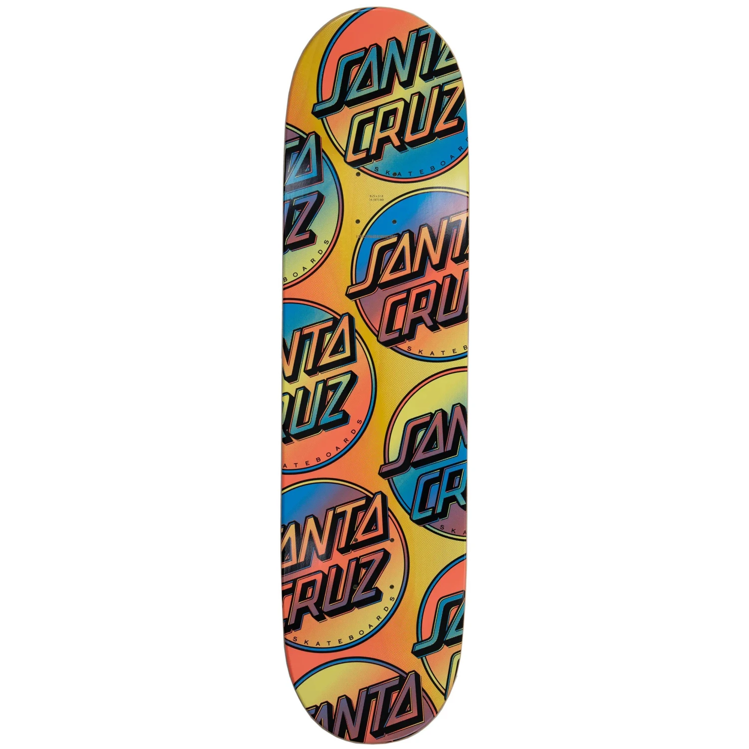 Santa Cruz Contra Allover Skateboard Deck - Multi 8.25'' 4 Santa Cruz Contra Allover Skateboard Deck - Multi 8.25'' - Image 2