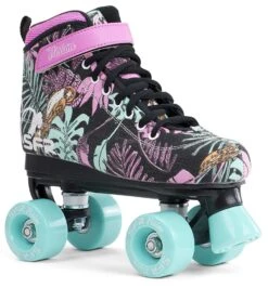 SFR Vision Canvas Quad Roller Skates - Floral