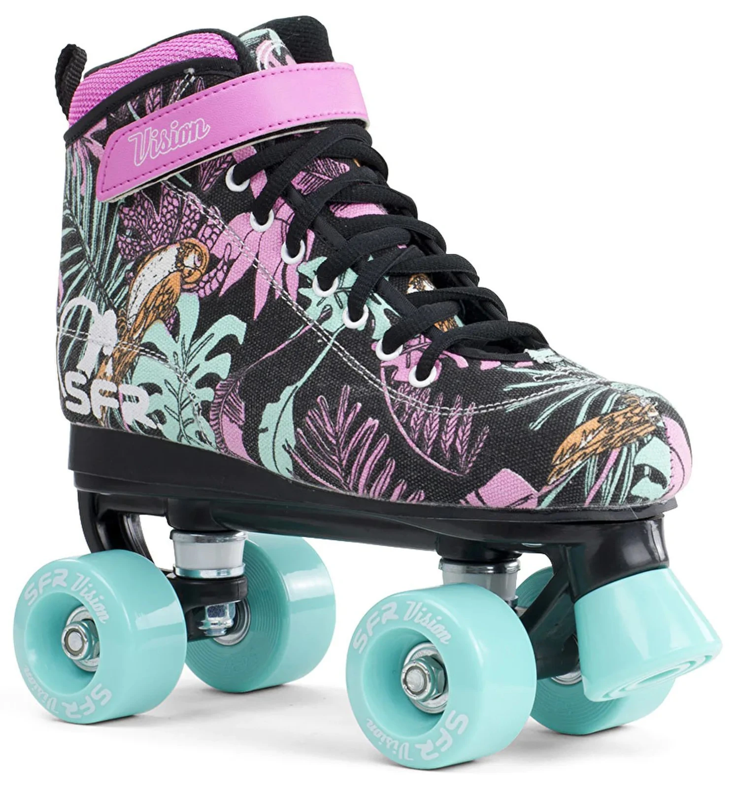 SFR Vision Canvas Quad Roller Skates - Floral 3 SFR Vision Canvas Quad Roller Skates - Floral