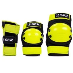SFR Youth Ramp Triple Pad Set - Black/Lime
