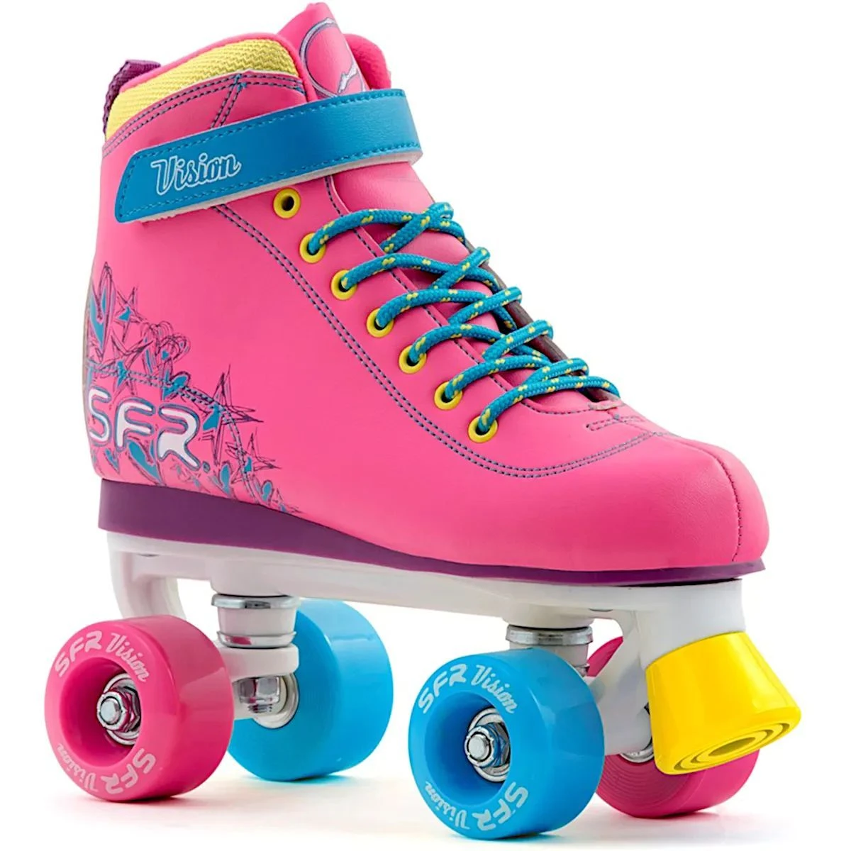 SFR Vision II Quad Roller Skates - Tropical 3 SFR Vision II Quad Roller Skates - Tropical